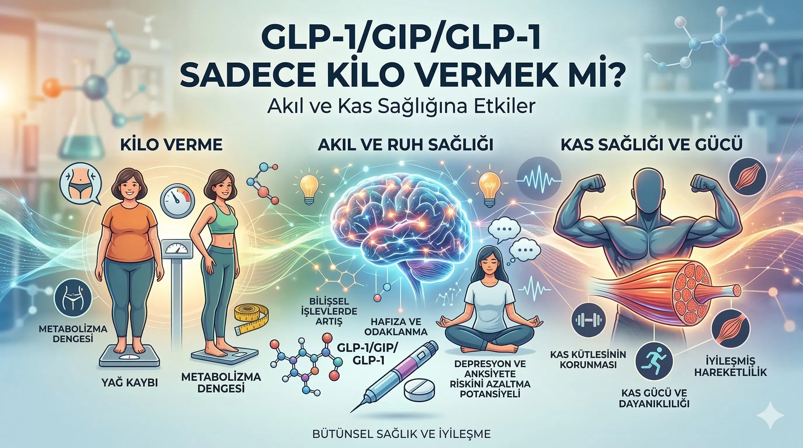 Uzm. Dr. Şahin Doğanay GLP-1 ve GIP tedavilerinin beyin ve kas sağlığına etkileri